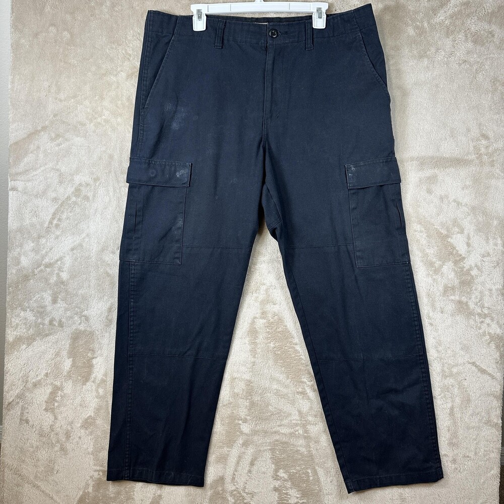 VF Imagewear Pants Mens Large Black Cargo Workwear Utility Reinforced Seat